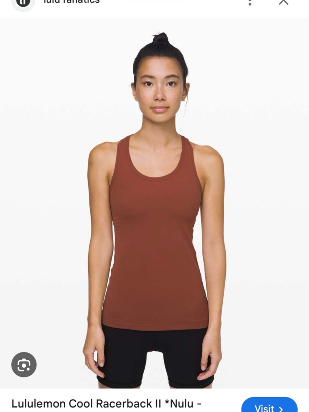 lululemon athletica Cool Racerback II Tank Top — Nulu Rustic Clay